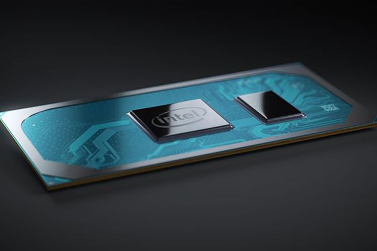 Ilustrasi prosesor Intel Core Generasi ke-10, Ice Lake.