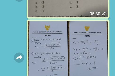 Kerjakan Soal Matematika Siswa SMA, Wagub Kaltim: 10 Tahun Tak Mengajar, Senang Dapat Soal Ini