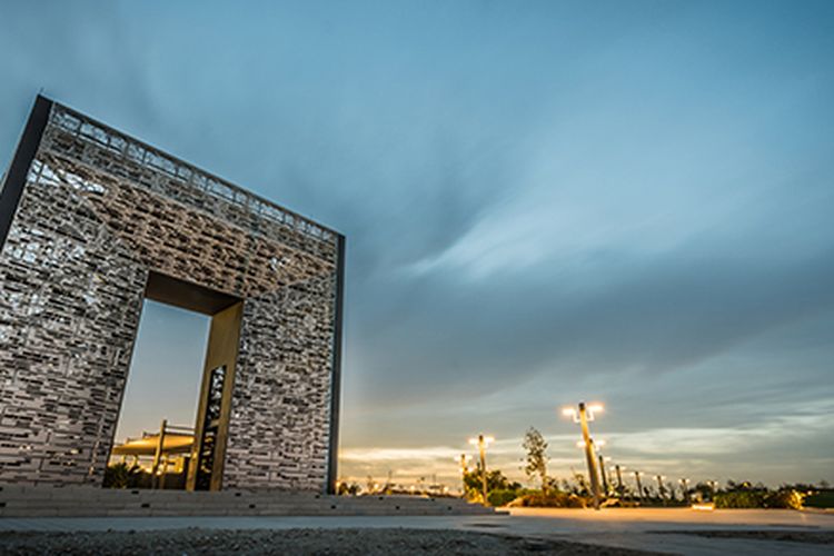 Crescent Park yang berada di Kota Lusail, Qatar