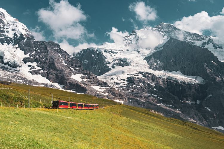 Jungfraubahn di Jungfraujoch, Swiss.