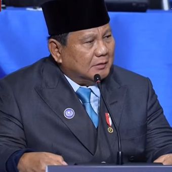 Presiden Prabowo Subianto dalam KTT Dewan Perdamaian (Board of Peace/BoP) di Donald J. Trump US Institute of Peace di Washington DC, Amerika Serikat, Kamis (19/2/2026) waktu setempat. 