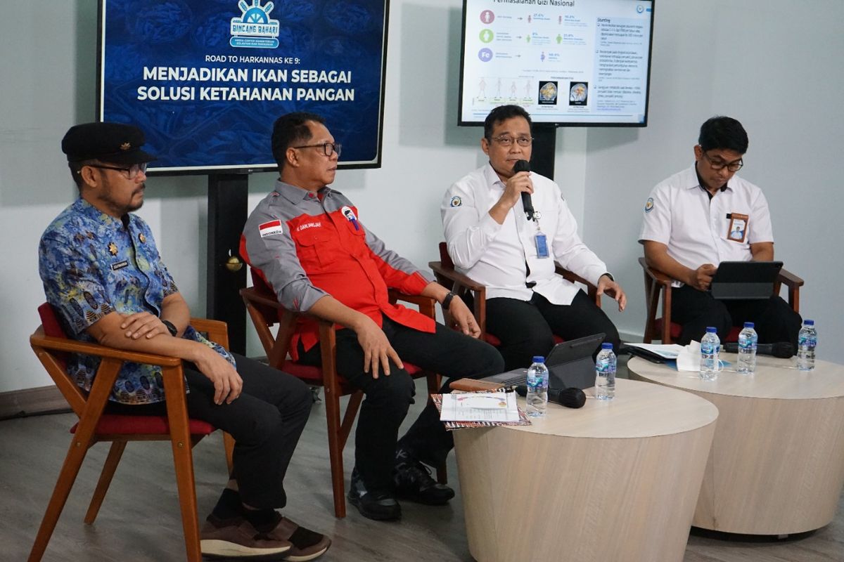 Erwin Dwiyana saat berbicara di forum Bincang Bahari: Menjadikan Ikan sebagai Solusi Ketahanan Pangan, Senin (14/11/2022).
