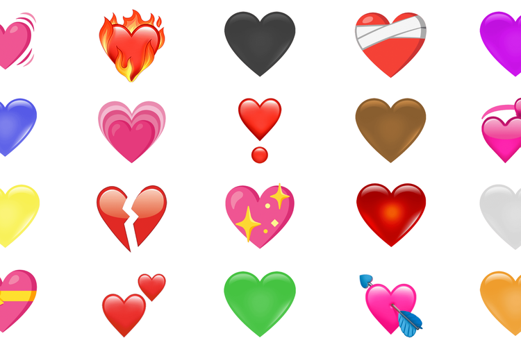 Ilustrasi emoji love 