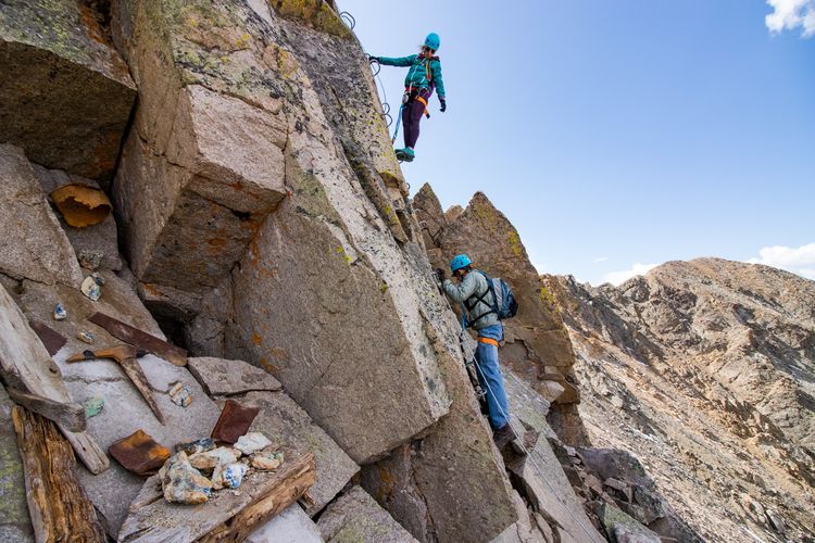 Via ferrata tertinggi di Amerika Utara yang letaknya di Colorado.