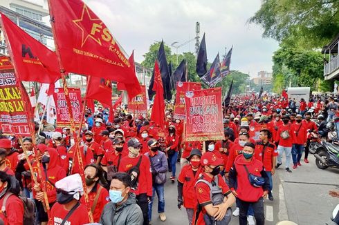 Buruh Unjuk Rasa Tolak UU Cipta Kerja, Serentak di 24 Provinsi dan Berpusat di Istana-MK