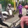Banting Motor saat Ditilang karena Tak Pakai Helm, Seorang Pria Minta Maaf