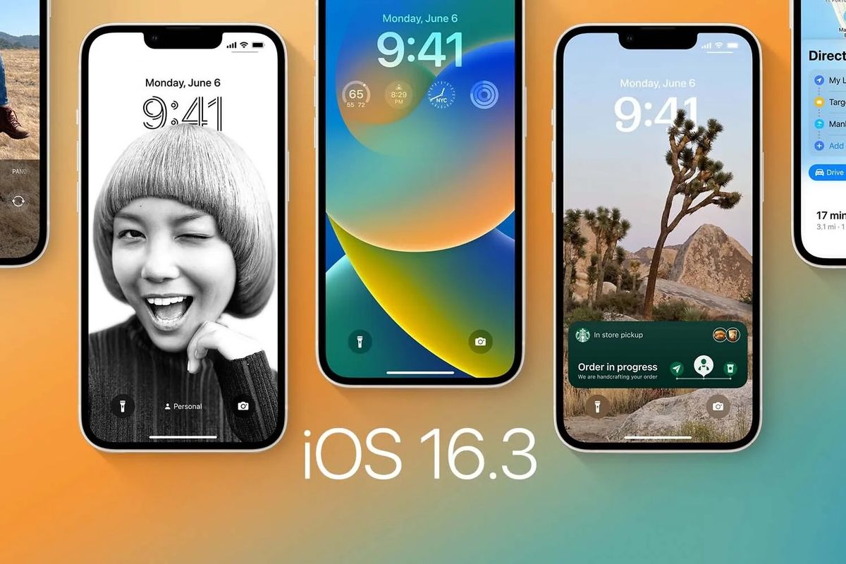 Ilustrasi iOS 16.3 yang sudah bisa di-download mulai hari ini, Selasa (24/1/2023).