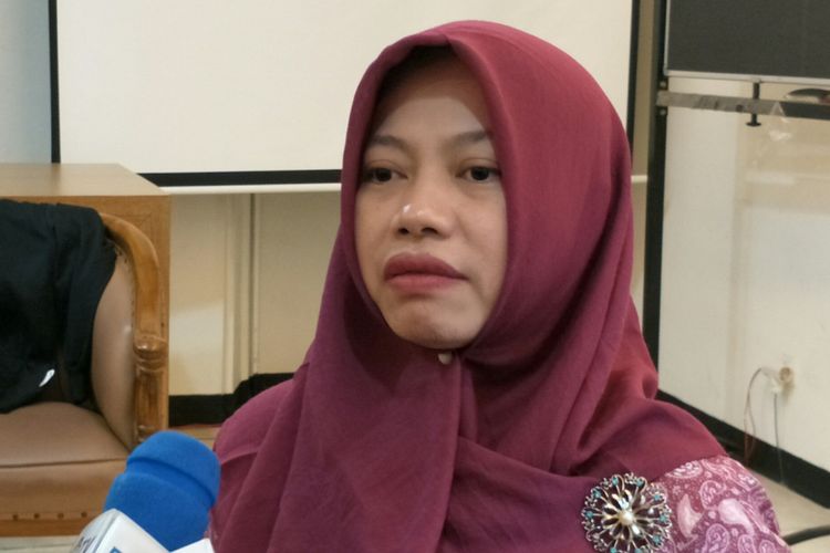 Direktur Eksekutif Perludem, Titi Anggraini ketika ditemui di Kantor Komisi Pemilihan Umum (KPU) RI, Jakarta, Jumat (27/4/2018).