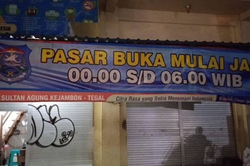Pasar di Kota Tegal Buka Pukul 00.00 hingga 06.00 WIB Saat 