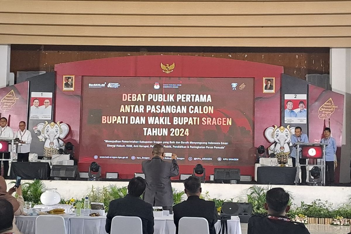 Debat Perdana Pilkada Sragen, Ini Visi Misi Kedua Paslon