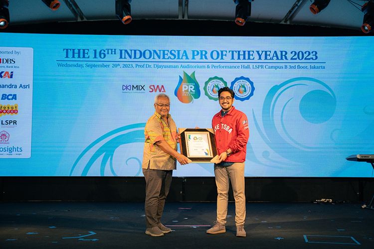 Gelaran F1Powerboat Danau Toba 2023 yang diinisiasi InJouney meraih penghargaan PR Programs of The Year 2023. 