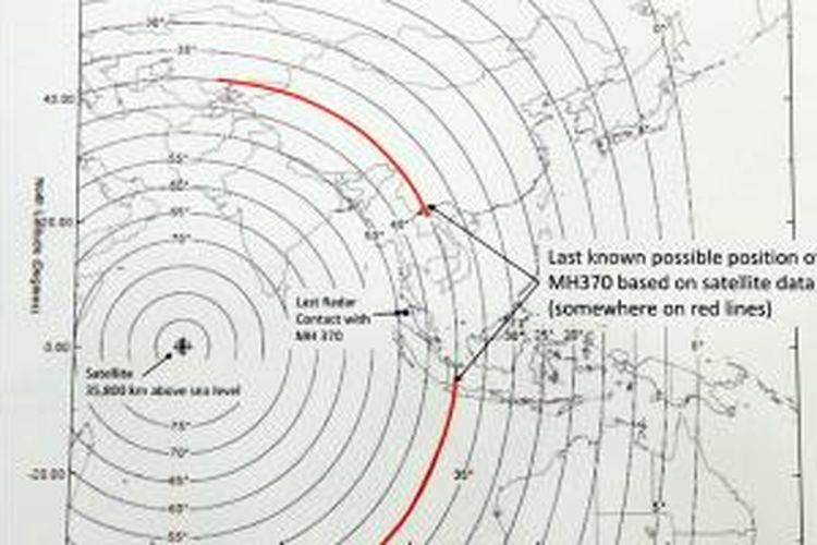 Lokasi MH370 berada berdasar ping dari satelit milik Inmarsat.