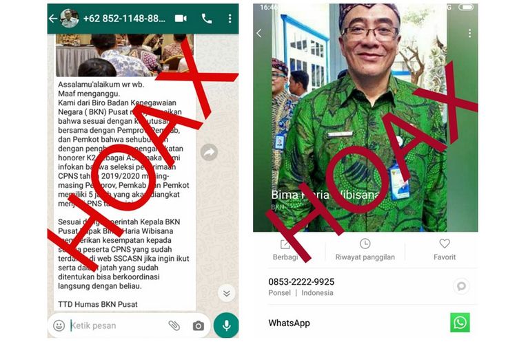 Hoaks Pesan Berantai Pengangkatan Honorer K2 Jadi Pns Halaman All Kompas Com