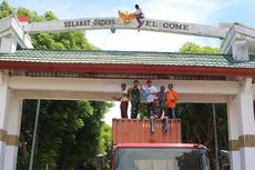 Gerbang Perbatasan RI Usang, di Timor Leste Terawat dan Terang Benderang