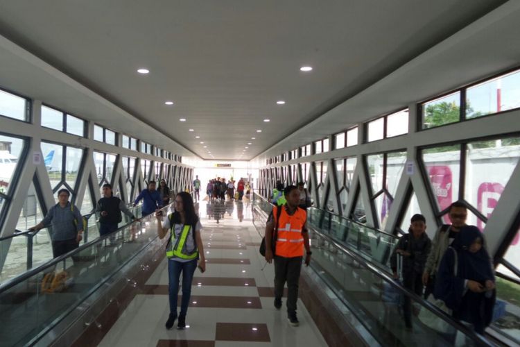 Suasana Bandara Internasional Adisutjipto di Daerah Istimewa Yogyakarta, Jumat (26/1/2018). 