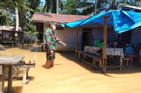 Banjir Terjang Kampar Riau, Sebanyak 100 KK Tercatat Jadi Korban 