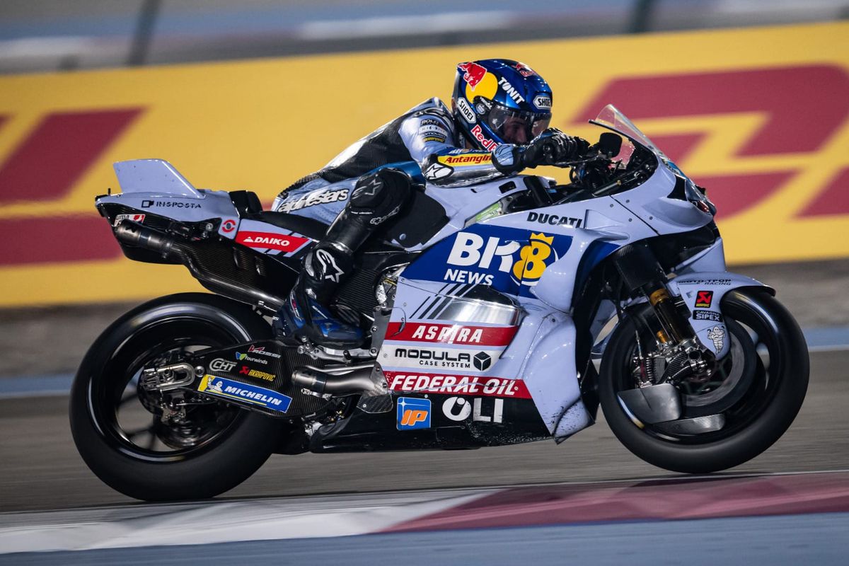 Alex Marquez saat berlaga pada MotoGP Qatar 2025