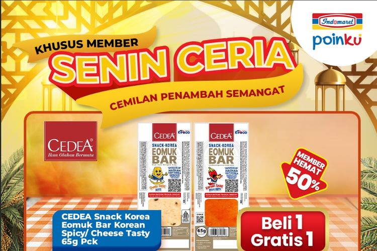 Promo Indomaret Hari Ini 23 Maret 2026, Senin Ceria Beli 1 Gratis 1