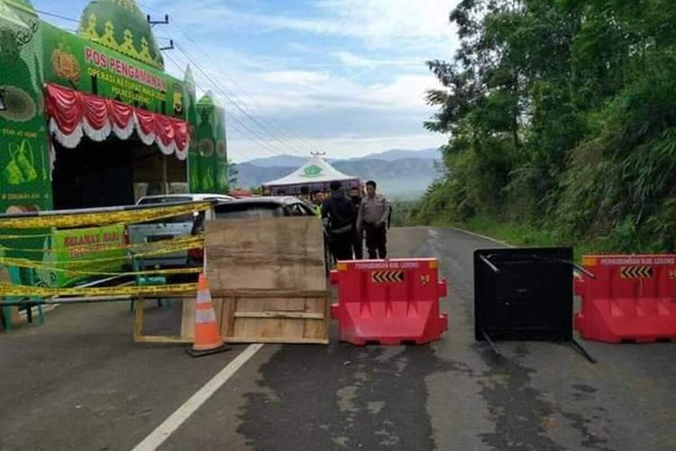 Kabupaten Lebong menutup total pintu masuk ke daerah itu selama lebaran