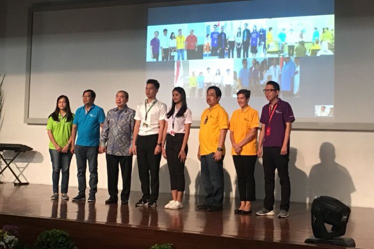 Welcoming Binusian 2022 serentak diadakan Binus University di wilayah Jakarta, Alam Sutera, Bekasi, Bandung dan Malang (23/8/2018). 