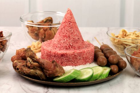 Resep Tumpeng Nasi Merah Lengkap dengan Aneka Lauknya