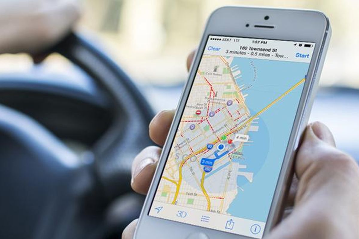 Ilustrasi Apple Maps