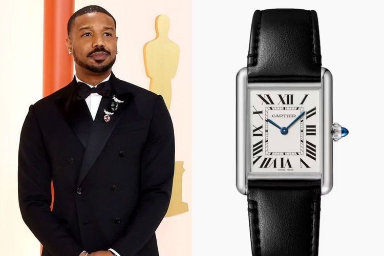 Michael B. Jordan dan Cartier Tank Must