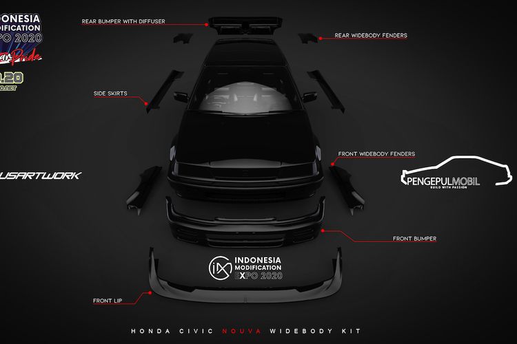 Bodi kit kolaborasi musa dan pengepul mobil imx 2020