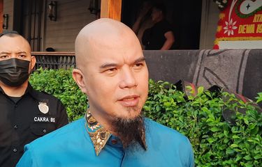 Musisi Ahmad Dhani saat ditemui di kawasan Kemang, Jakarta Selatan, Rabu (30/3/2022). 