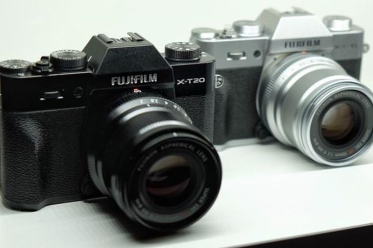 Kamera Fujifilm X-T20 saat diresmikan di Kyoto, Kamis (19/1/2016).