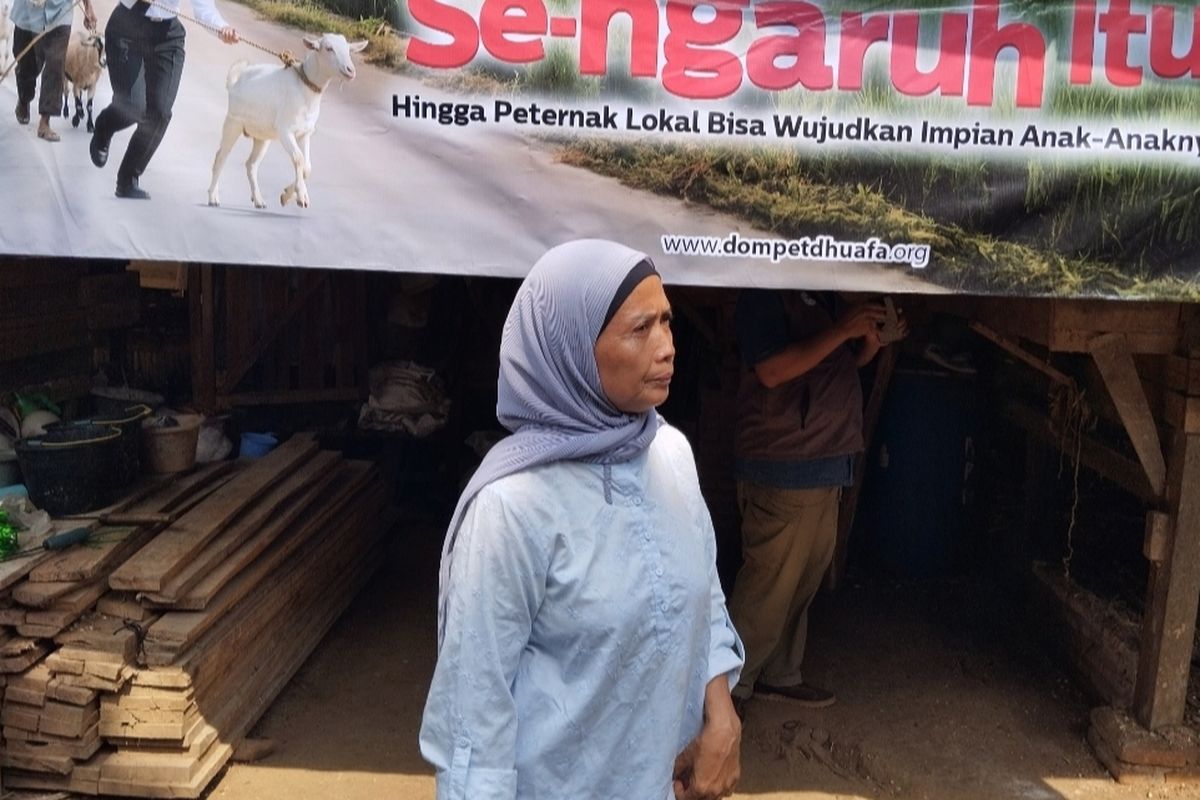 Yuli saat ditemui di kediamannya sekaligus lokasi peternakannya, dalam acara Jurnalis Press Touring: Kurban Se-Ngaruh Itu, yang digelar Dompet Dhuafa pada Rabu (21/5/2025).