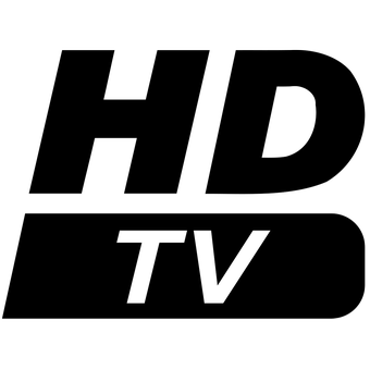 Logo HDTV, salah satu standar resolusi yang dipakai dalam siaran televisi high definition adalah 720p alias 1.280 x 720 piksel
