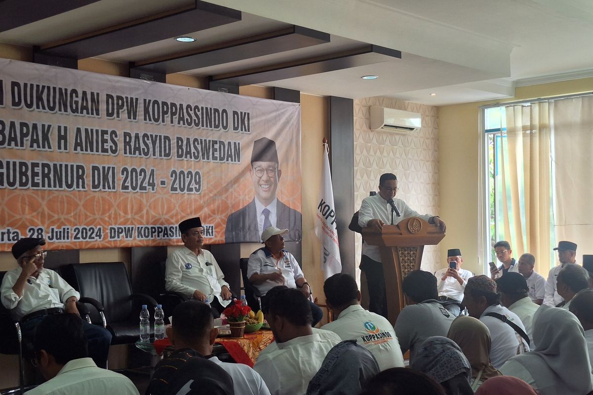 Komite Pedagang Pasar Tradisional Deklarasi Dukung Anies Baswedan di Pilkada Jakarta 2024