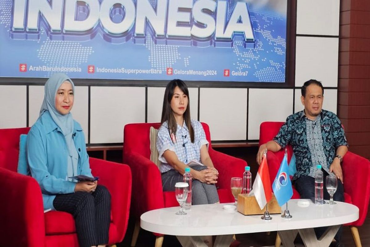 Diskusi Gelora Talks bertajuk 'Peluang Partai Baru Lolos ke Senayan, Rabu (10/1/2024).

