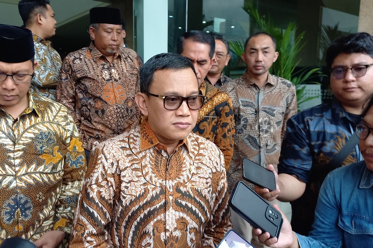 Menteri P2MI Abdul kadir Karding Saat ditemui di Kantor PP Muhammadiyah, Kota Yogyakarta, Rabu (16/4/2025)