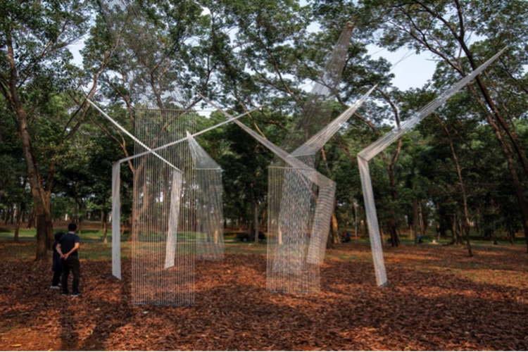 String Composition, Instalasi Taman Kota, 2019, BIROE, Locarasa, Josh Marcy Company
