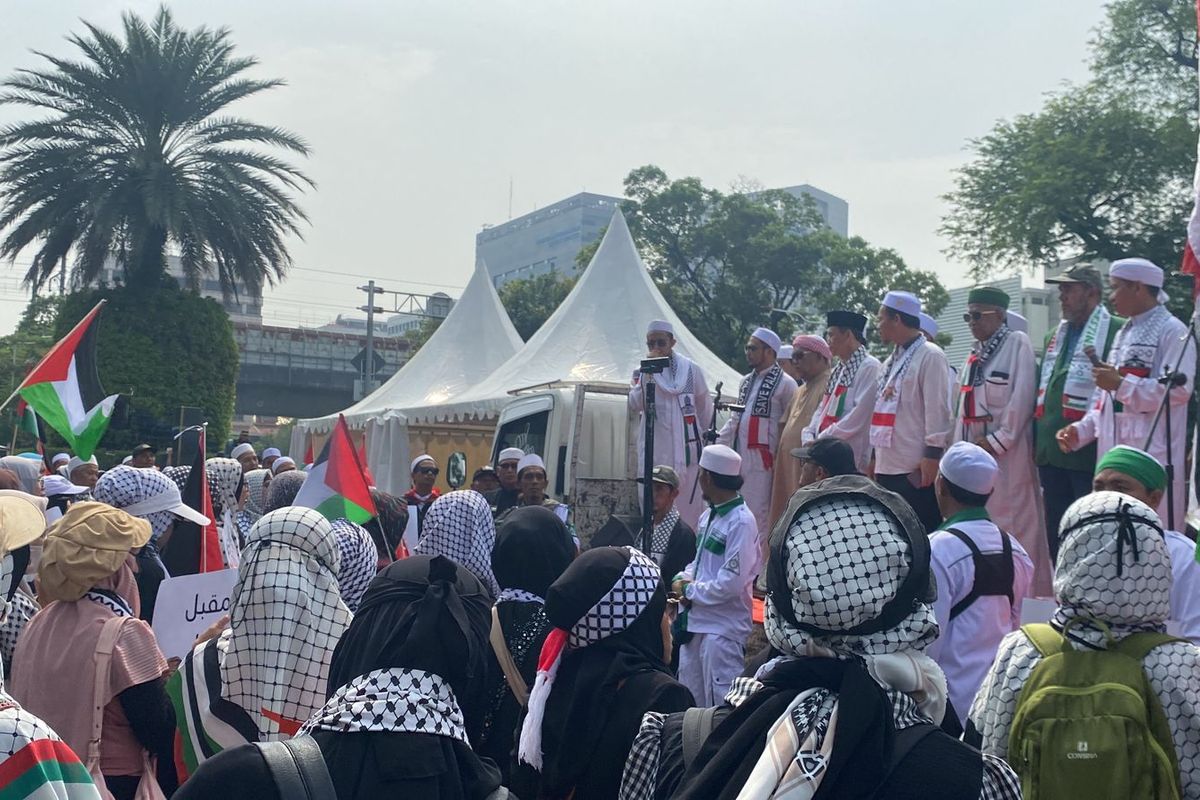 Ormas Islam Gelar Aksi Peringatan 400 Hari Genosida Israel di Palestina