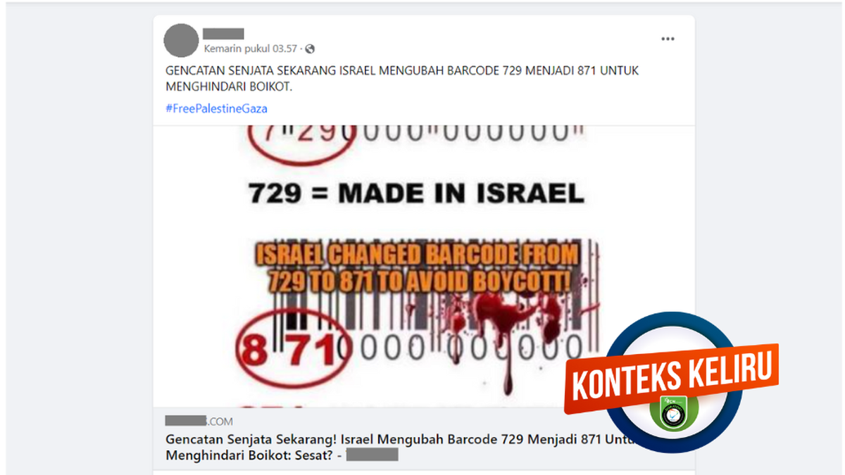 Benarkah Israel Mengubah "Barcode" Produk untuk Hindari Boikot?
