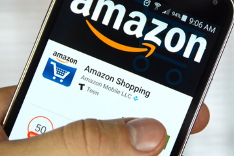 Aplikasi belanja Amazon Shopping di Android.