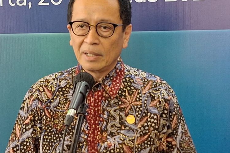 Kepala Eksekutif Pengawas Perbankan OJK Dian Ediana Rae dalam acara Peluncuran Panduan Resiliensi Digital, Selasa (20/8/2024).