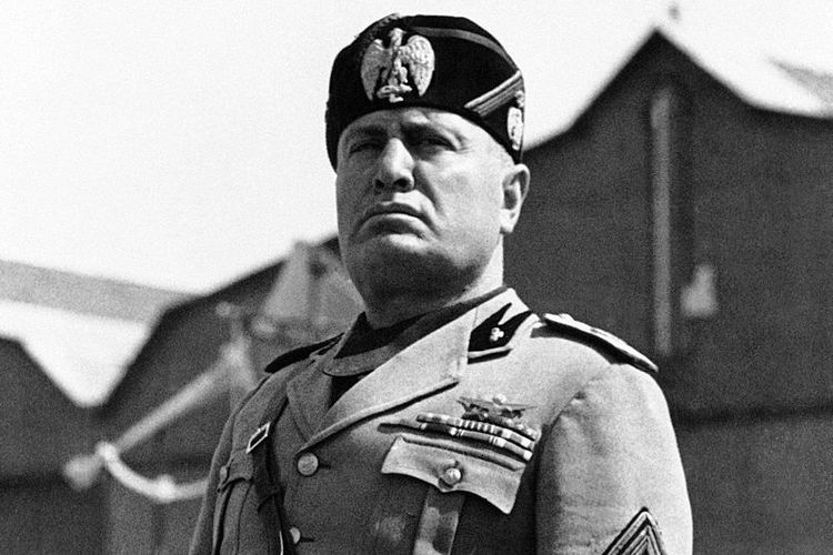 Pemimpin fasis Italia, Benito Mussolini.