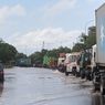 Jalan Cakung Cilincing Raya Masih Tenggelam, Hanya Truk yang Bisa Melintas