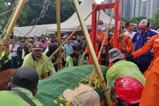Detik-detik Pemakaman Fajri, Pria Obesitas Berbobot 300 Kg, di TPU Menteng Pulo