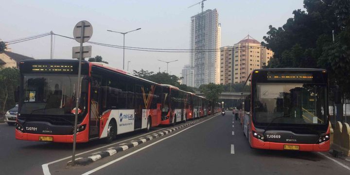 Ditlantas Polda Metro Jaya menggeler simulasi rute pengawalan  kendaraan atlet Asian Games 2018, Jumat (20/7/2018). Simulasi yang digelar kali ini merupakan simulasi yang ke dua setelah sebelumnya pernah digelar pada  Rabu dua pekan lalu. 