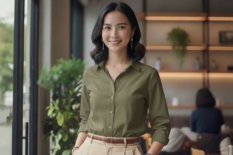 Baju kantor untuk bukber.