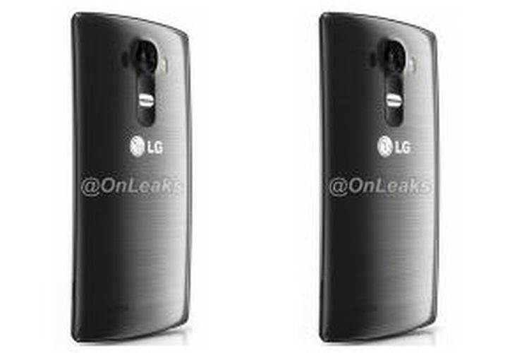 bocoran foto yang menunjukkan desain smartphone diduga LG G4 dengan bagian belakang yang melengkung
