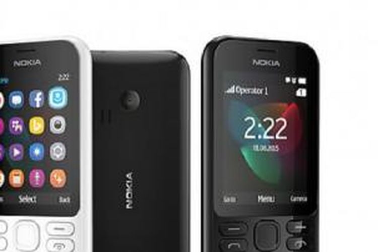 Ponsel fitur Nokia 222 dan Nokia 222 Dual SIM yang diluncurkan oleh Microsoft