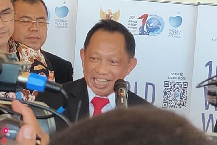 Menteri Dalam Negeri Tito Karnavian di sela-sela rangkaian acara World Water Forum, Bali, Rabu (22/5/2024).