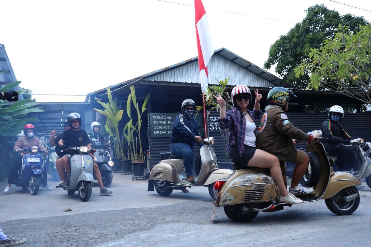 Tuksedo Studio jadi destinasi wisata otomotif pada Vespa World Day 2022