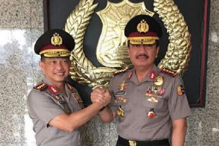 Dua jenderal di Polri saat ini, Kapolri Jenderal Tito Karnavian (kiri) dan Kepala BIN Jenderal Budi Gunawan.